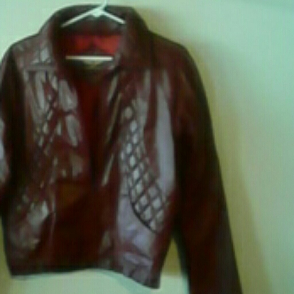 Woman's leather coat